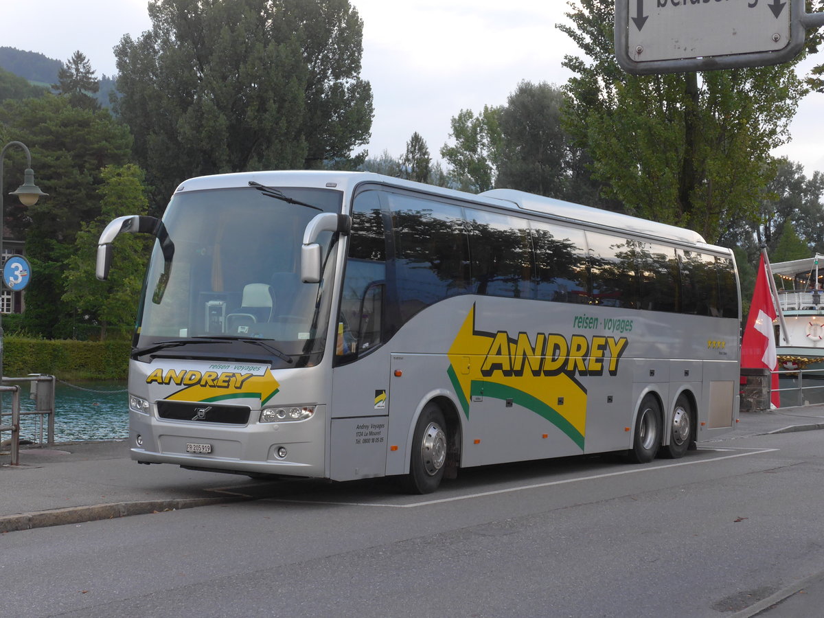 (182'472) - Andrey, Le Mouret - Nr. 1/FR 205'919 - Volvo am 1. August 2017 bei der Schiffl�ndte Thun