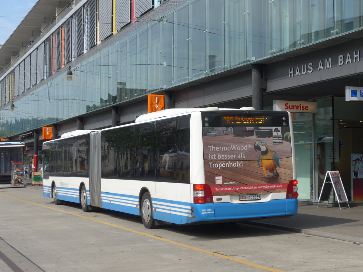 (182'552) - RTB Altst�tten - Nr. 9/SG 348'633 - MAN am 3. August 2017 beim Bahnhof Frauenfeld