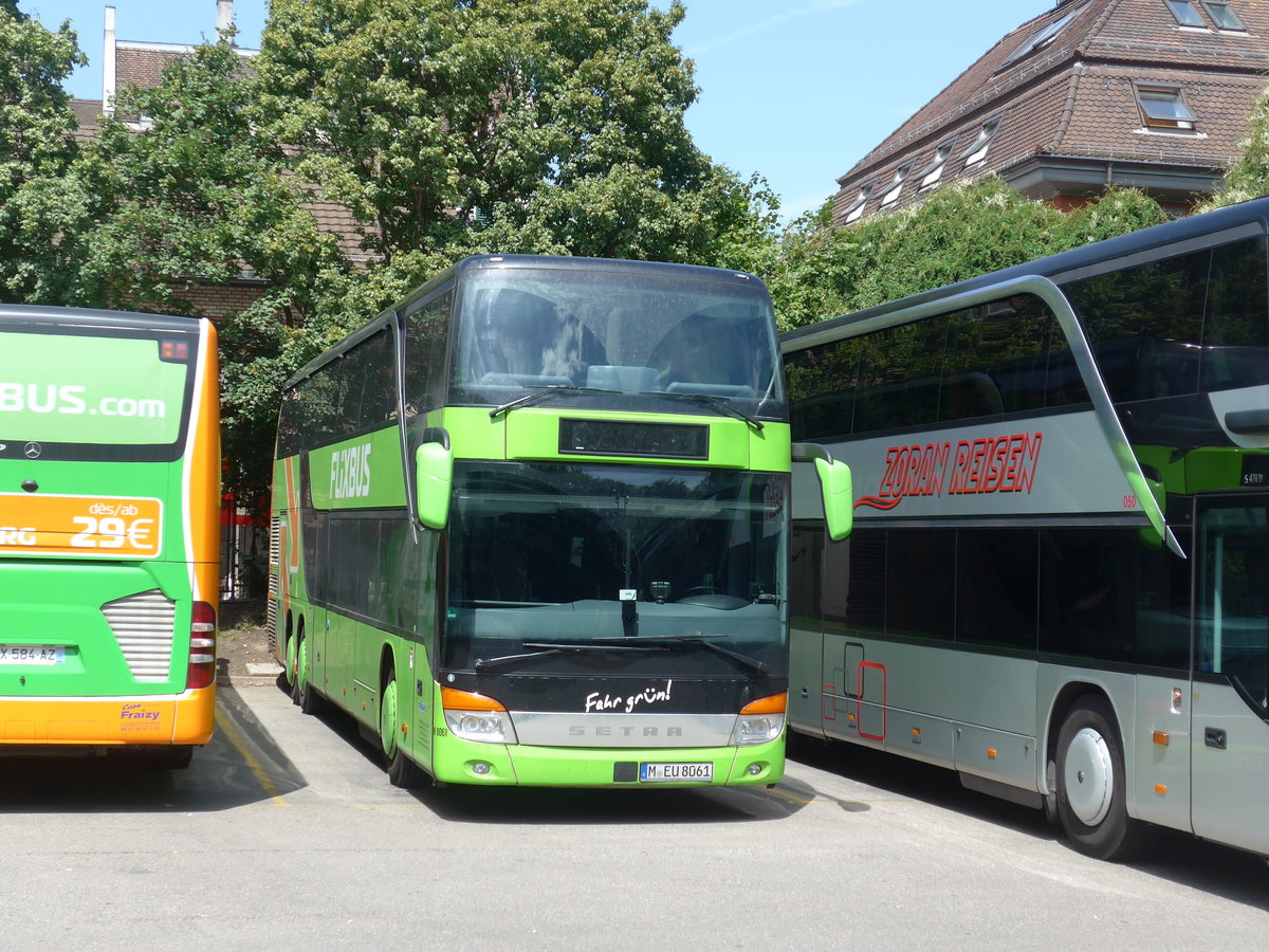 (182'617) - Aus Deutschland: Albus, M�nchen - Nr. M8061/M-EU 8061 - Setra am 3. August 2017 in Z�rich, Sihlquai