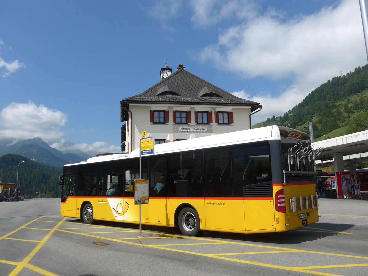 (182'718) - PostAuto Graub�nden - GR 159'302 - Mercedes am 5. August 2017 beim Bahnhof Scuol-Tarasp