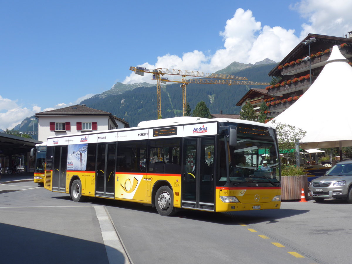 (182'773) - PostAuto Graub�nden - GR 168'852 - Mercedes am 5. August 2017 beim Bahnhof Klosters