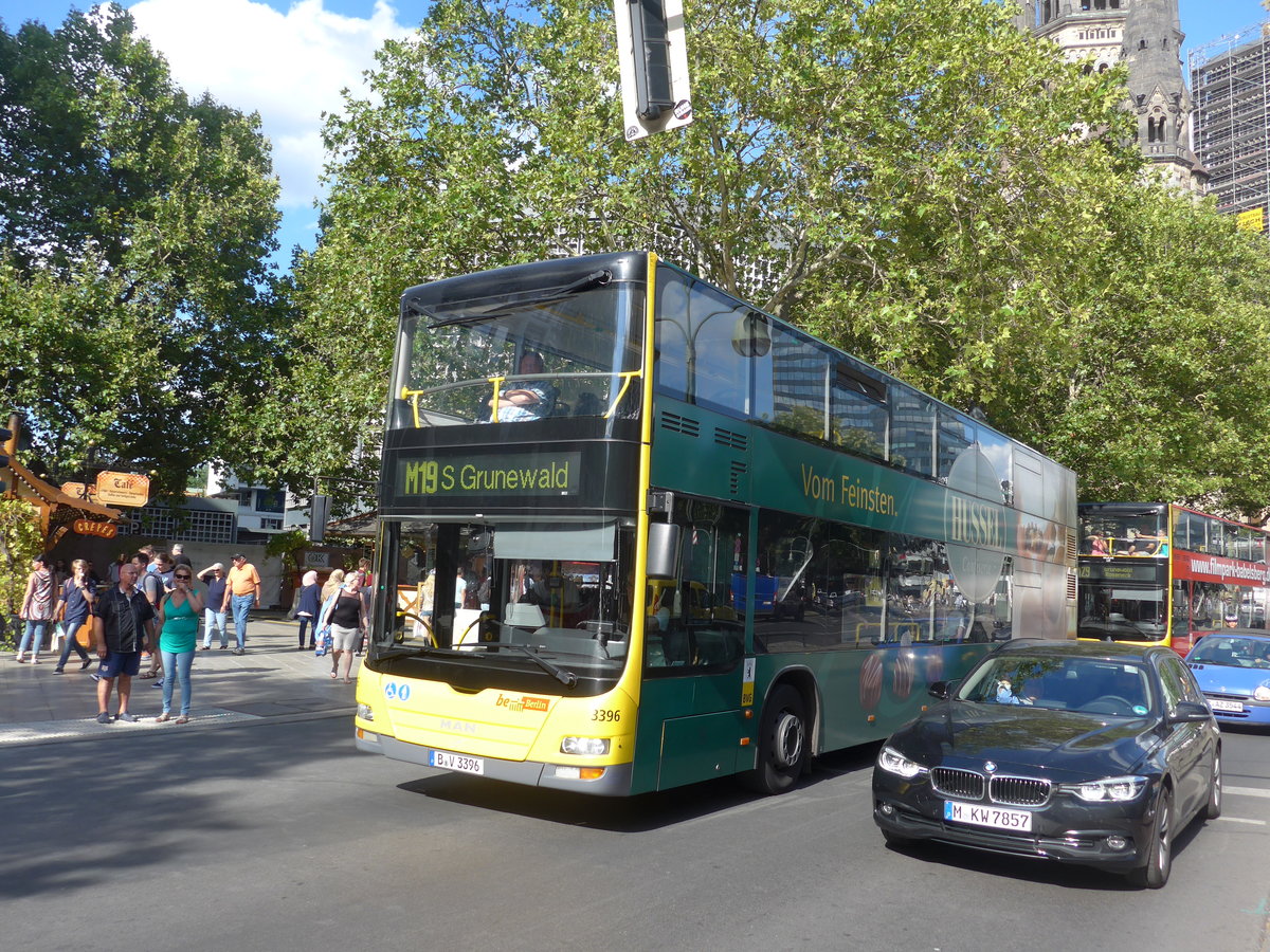 (183'225) - BVG Berlin - Nr. 3396/B-V 3396 - MAN am 9. August 2017 in Berlin, Kurf�rstendamm