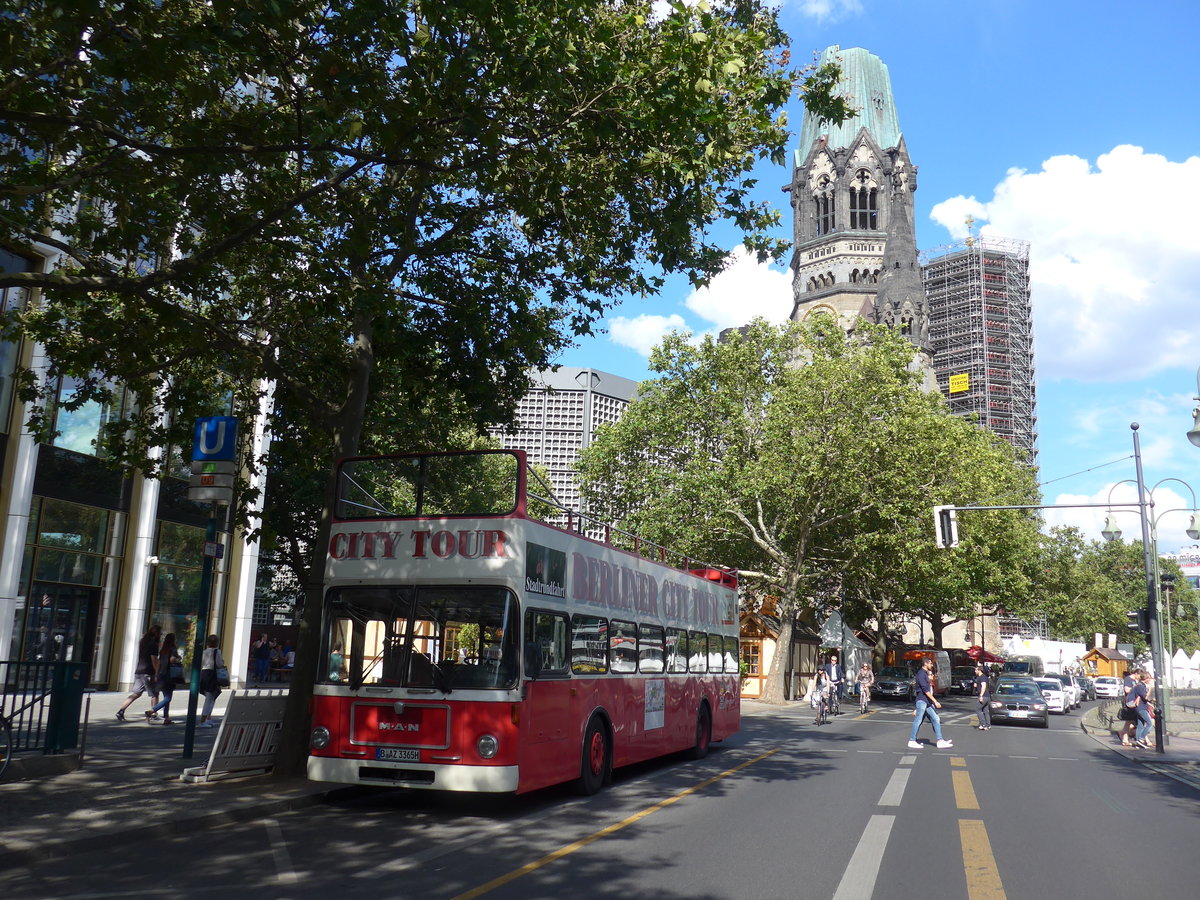 (183'227) - Eick, Berlin - B-AZ 3365H - MAN am 9. August 2017 in Berlin, Kurf�rstendamm