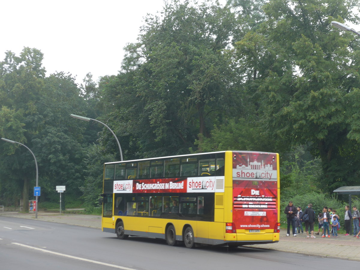 (183'436) - BVG Berlin - Nr. 3496/B-V 3496 - MAN am 11. August 2017 in Berlin, Wannseebr�cke
