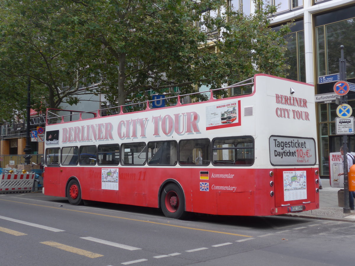 (183'484) - Eick, Berlin - B-AZ 3365H - MAN am 11. August 2017 in Berlin, Kurf�rstendamm