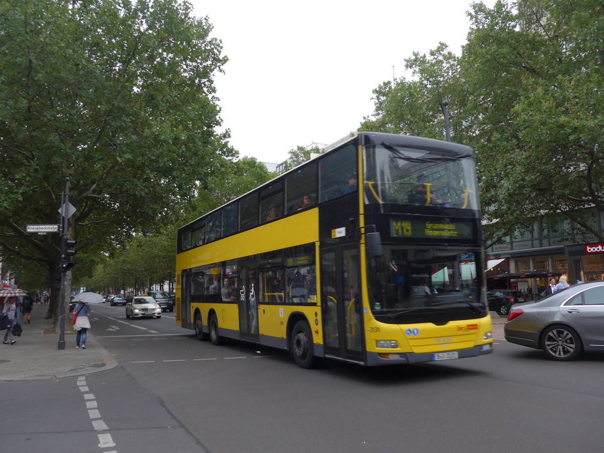 (183'491) - BVG Berlin - Nr. 3131/B-V 3131 - MAN am 11. August 2017 in Berlin, Kurf�rstendamm