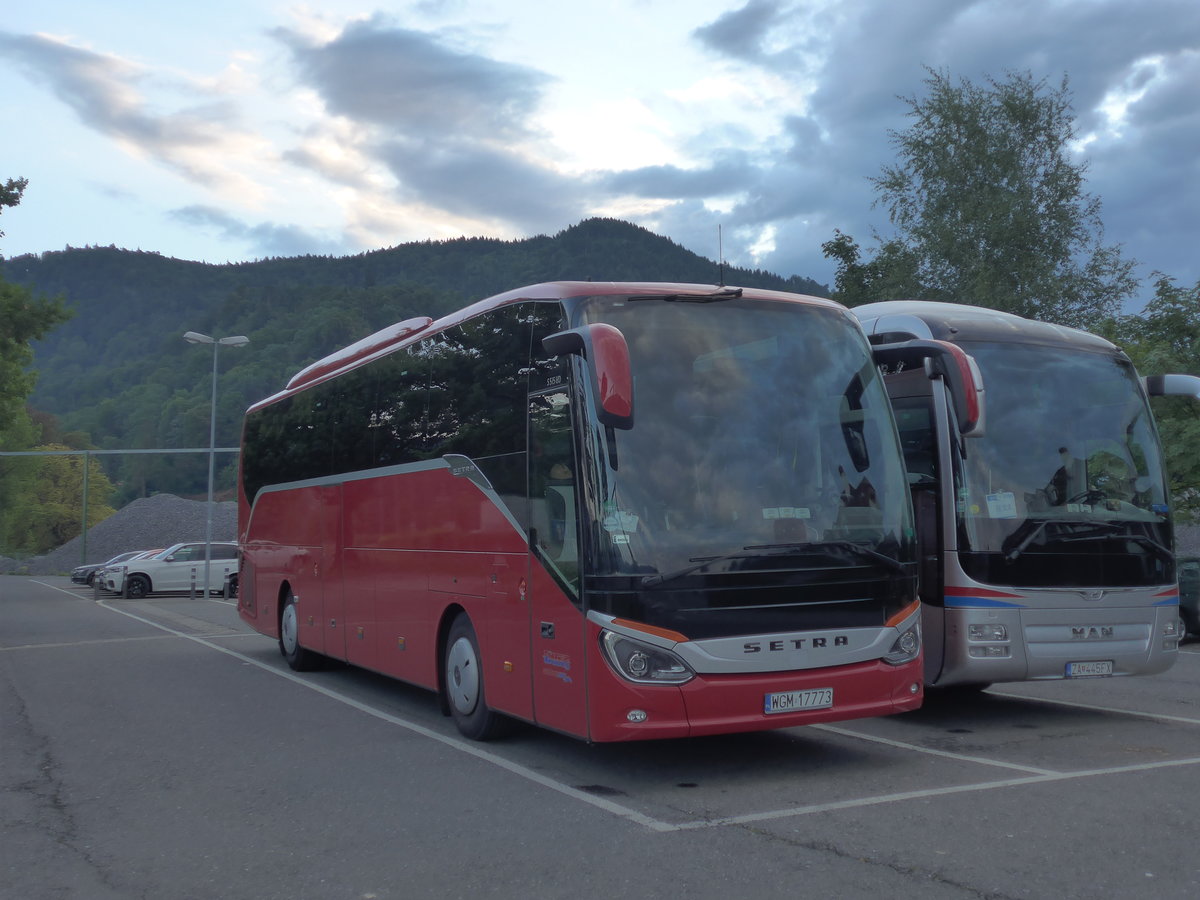 (183'518) - Aus Polen: Inter-Trans, Kani�w - WGM 17'773 - Setra am 16. August 2017 in Thun, Seestrasse