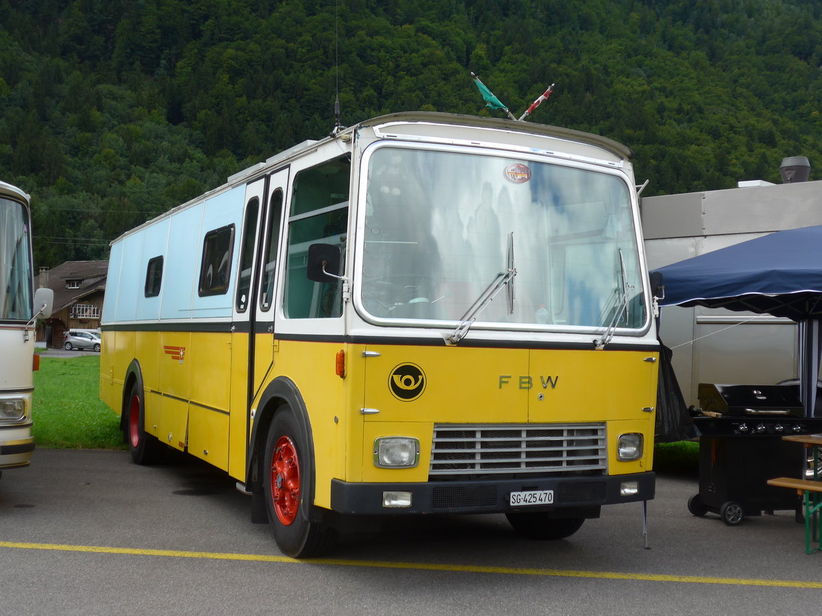 (183'543) - Wucher, Uznach - SG 425'470 - FBW/Hess (ex Sch�r, Ettenhausen; ex Fehlmann, Brittnau; ex Landolt, Langenthal; ex P 24'174) am 19. August 2017 in Unterbach, Rollfeld