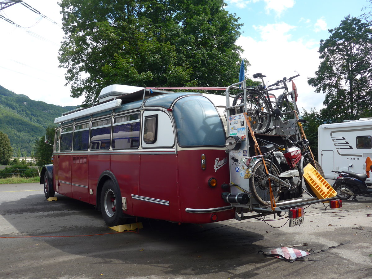 (183'608) - Morger, Horgenberg - ZH 73'310 - Saurer/T�scher (ex P 23'167; ex Casper, Lenzerheide) am 19. August 2017 in Unterbach, Rollfeld