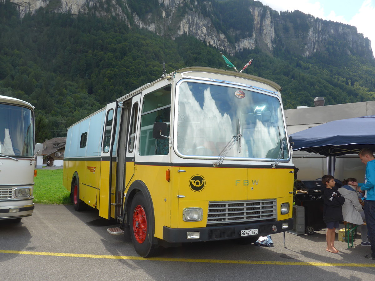 (183'630) - Wucher, Uznach - SG 425'470 - FBW/Hess (ex Sch�r, Ettenhausen; ex Fehlmann, Brittnau; ex Landolt, Langenthal; ex P 24'174) am 19. August 2017 in Unterbach, Rollfeld