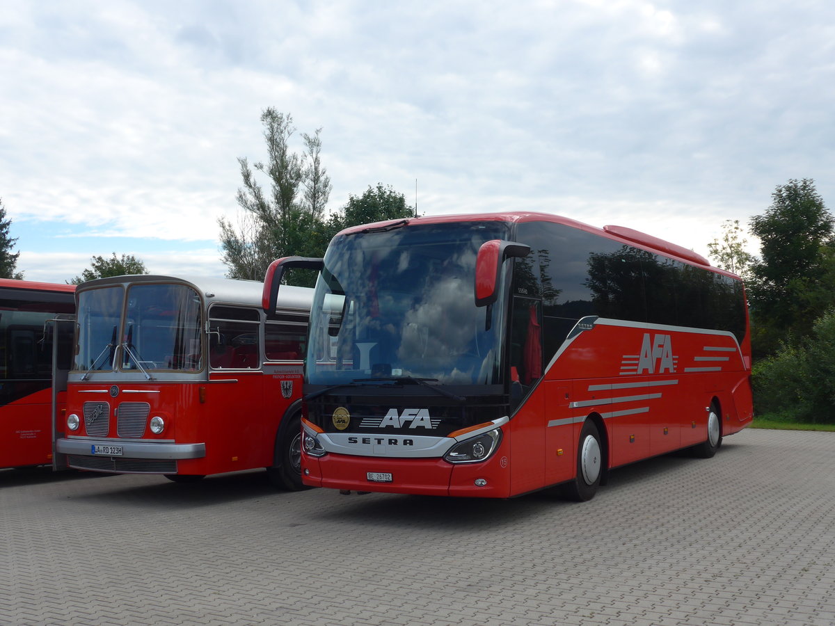 (183'884) - Aus der Schweiz: AFA Adelboden - Nr. 15/BE 26'702 - Setra am 23. August 2017 in Bad D�rrheim, Garage Luschin