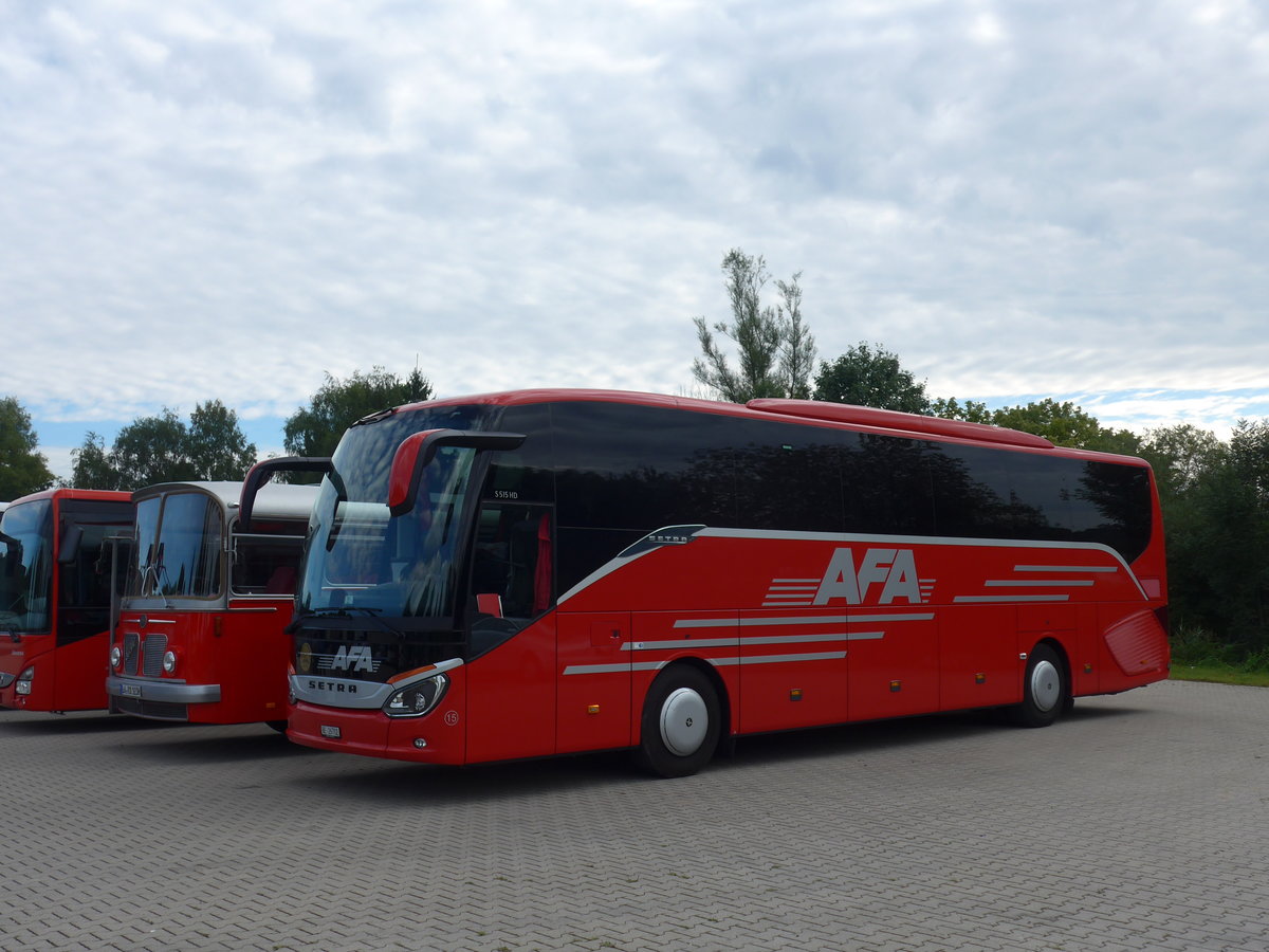 (183'885) - Aus der Schweiz: AFA Adelboden - Nr. 15/BE 26'702 - Setra am 23. August 2017 in Bad D�rrheim, Garage Luschin