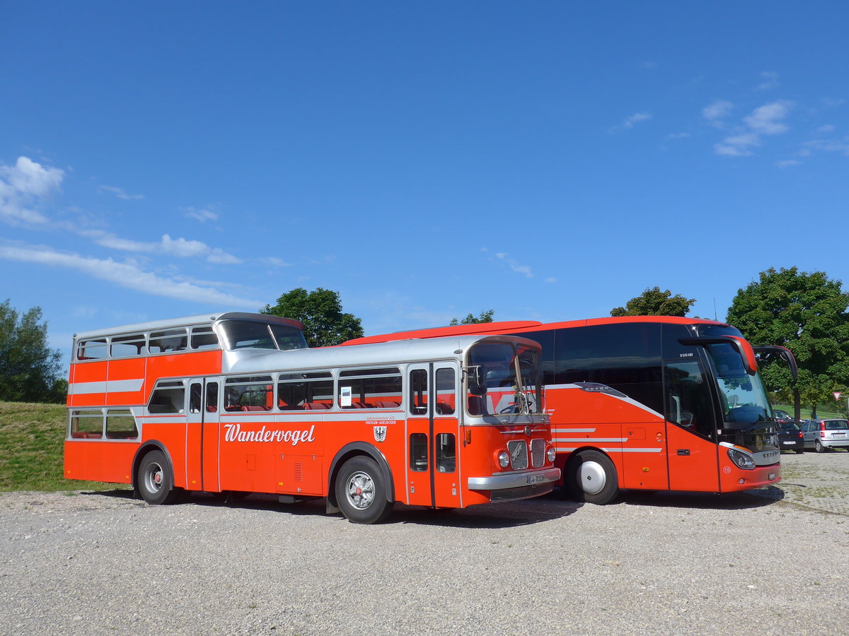 (183'907) - Radlmeier, Ergoldsbach - LA-RD 123H - FBW/Vetter-R&J Anderthalbdecker (ex FRAM Drachten/NL Nr. 20; ex Wespe, Altst�tten; ex AFA Adelboden Nr. 4) am 23. August 2017 in Bad D�rrheim, Garage Luschin