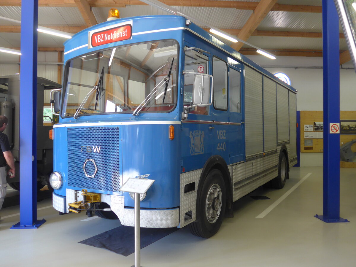 (183'948) - VBZ Z�rich - Nr. 440 - FBW/T�scher am 23. August 2017 in Wetzikon, FBW-Museum