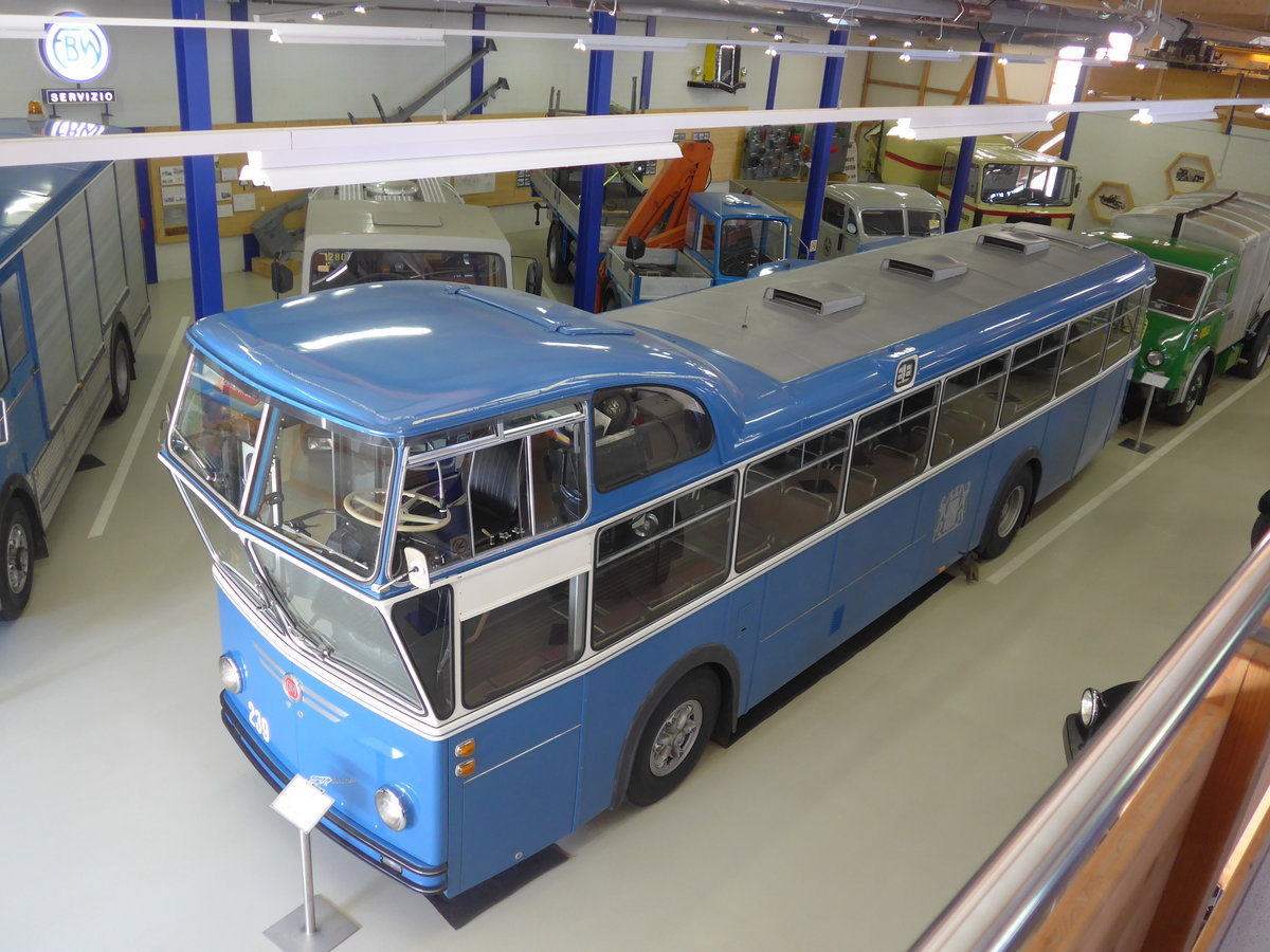 (183'956) - FBW-Club, M�nnedorf - Nr. 239 - FBW/T�scher Hochlenker (ex VBZ Z�rich Nr. 239; ex Kamm, Schlieren; ex VBZ Z�rich Nr. 239; ex VBZ Z�rich Nr. 209) am 23. August 2017 in Wetzikon, FBW-Museum