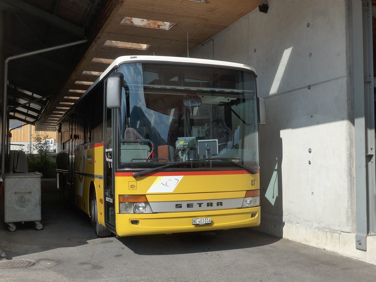 (183'966) - K�bli, Gstaad - Nr. 7/BE 403'014 - Setra am 24. August 2017 in Gstaad, Garage