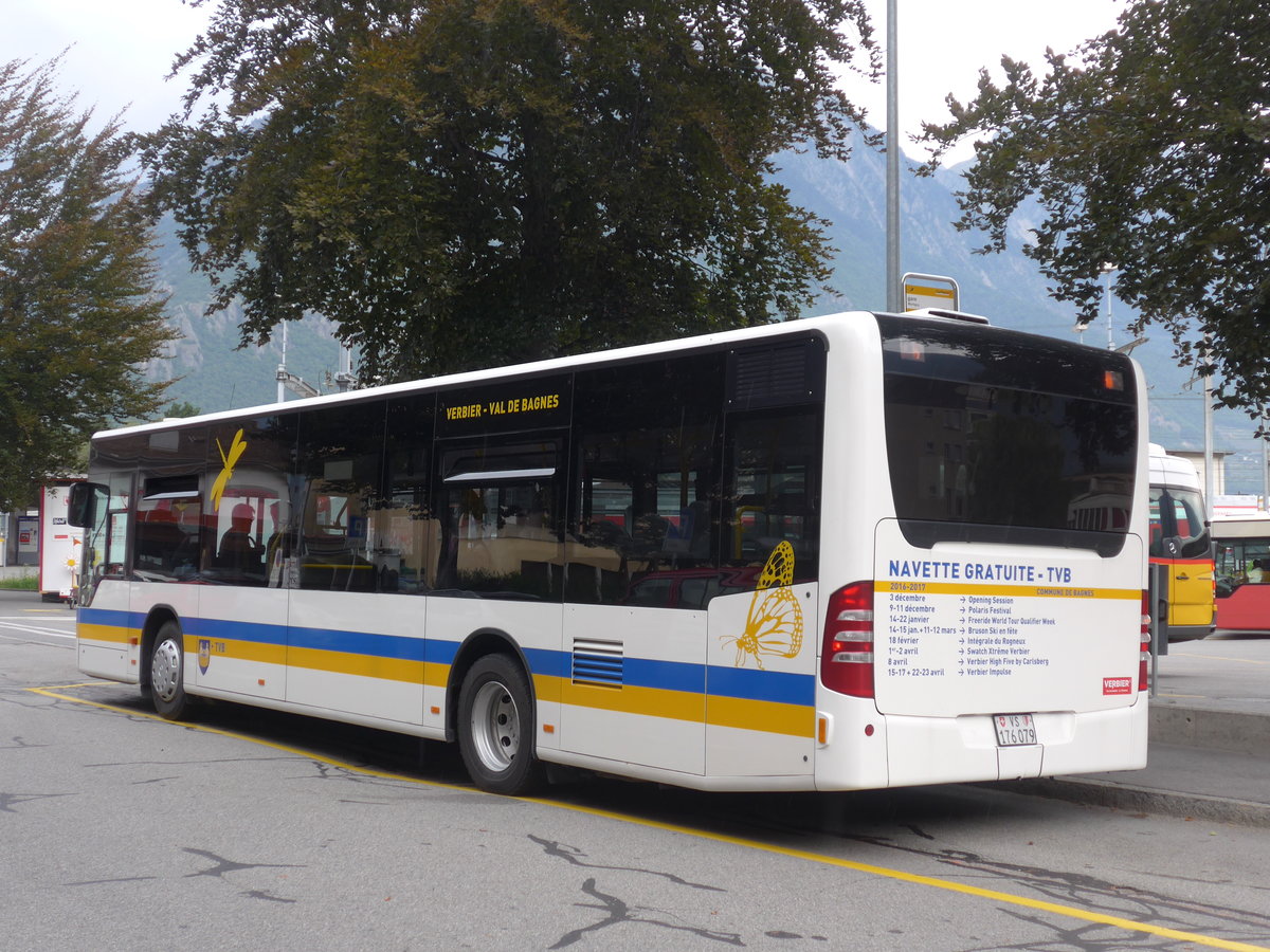 (184'022) - TMR Martigny - Nr. 101/VS 176'079 - Mercedes am 24. August 2017 beim Bahnhof Martigny