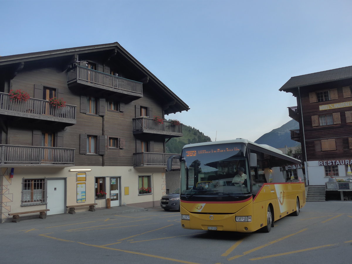 (184'111) - PostAuto Wallis - Nr. 6/VS 355'168 - Irisbus am 25. August 2017 in Les Haud�res, Post
