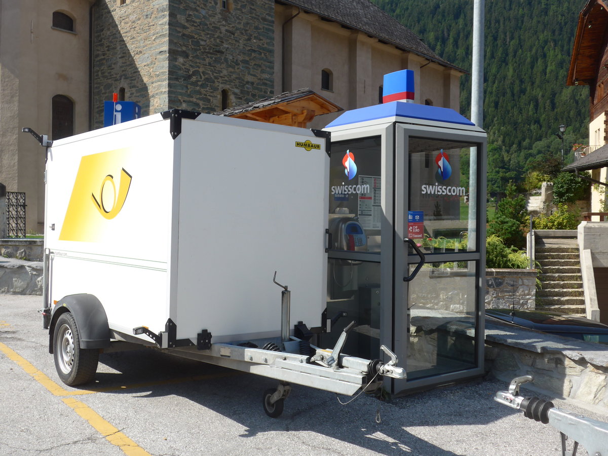 (184'163) - PostAuto Wallis - VS 278'090 - Humbaur Gep�ckanh�nger am 25. August 2017 in Vissoie, Post