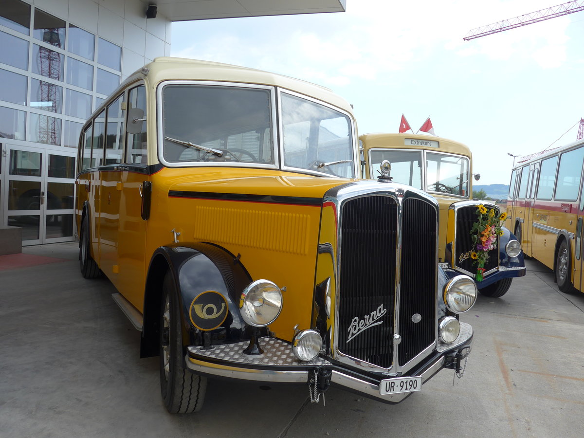 (184'360) - Roost, Schattdorf - UR 9190 - Berna/Gangloff (ex Gessinger, Bad Ragaz) am 26. August 2017 in Oberkirch, CAMPUS Sursee