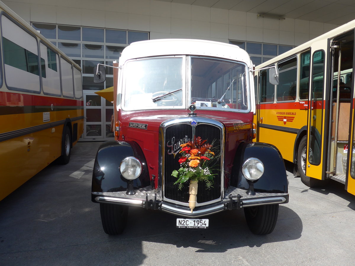 (184'460) - Bechter, Kriens - Saurer/Krapf (ex M�nch, D-Marienberg; ex Spirig, Widnau; ex RhV Altst�tten Nr. 33; ex Th�r, Eichberg) am 26. August 2017 in Oberkirch, CAMPUS Sursee