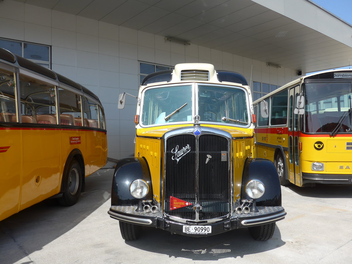 (184'467) - Ritter, Sch�pbach - BE 90'990 - Saurer/Gangloff (ex Linder, Einigen; ex P 23'146; ex P 2215) am 26. August 2017 in Oberkirch, CAMPUS Sursee