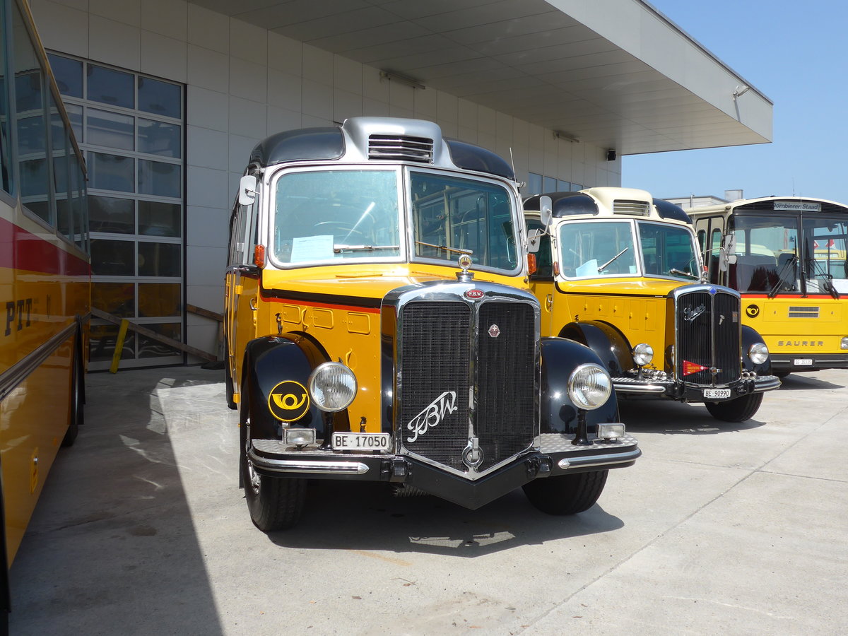 (184'469) - Gogniat, M�nchenbuchsee - BE 17'050 - FBW/FHS (ex Herzog, Muttenz; ex Kontiki, Wettingen Nr. 4; ex Nett, Bachs; ex P 23'179; ex P 2187) am 26. August 2017 in Oberkirch, CAMPUS Sursee