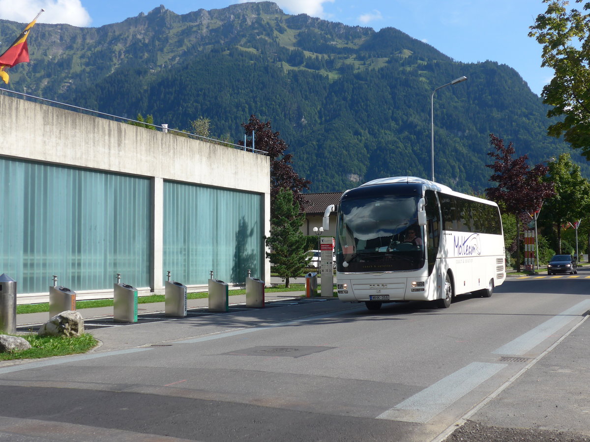 (184'628) - Aus Ungarn: Molteam, J�szber�ny - MHK-356 - MAN am 3. September 2017 beim Bahnhof Interlaken Ost