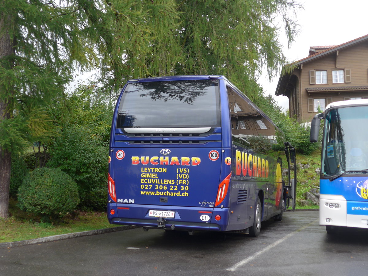 (184'708) - Buchard, Leytron - Nr. 19/VS 81'720 - MAN/Beulas am 10. September 2017 in Fl�eli-Ranft, Dorf