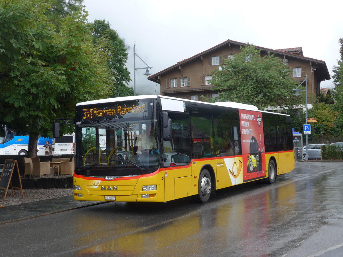 (184'714) - Dillier, Sarnen - Nr. 5/OW 10'002 - MAN am 10. September 2017 in Fl�eli-Ranft, Dorf