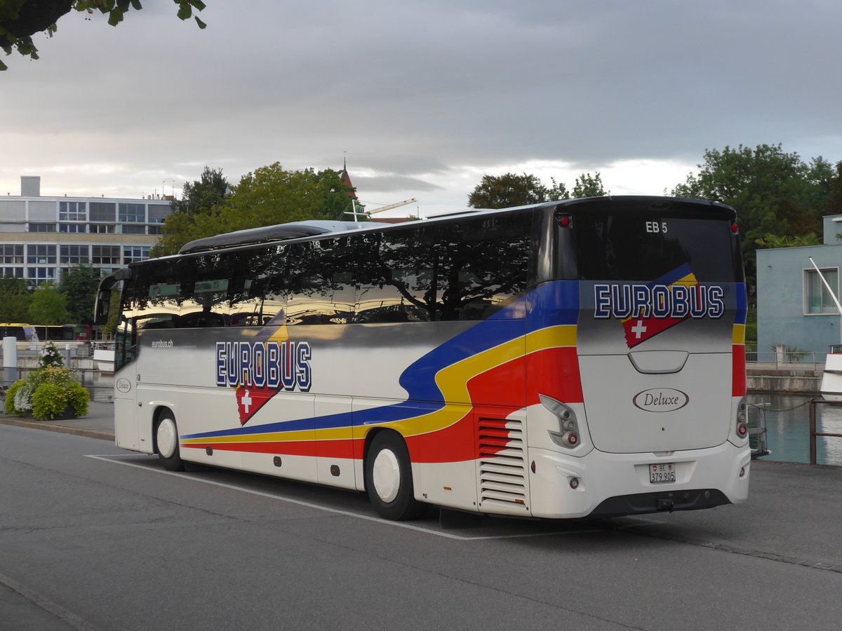 (184'760) - Eurobus, Bern - Nr. 5/BE 379'905 - VDL am 12. September 2017 bei der Schiffl�ndte Thun