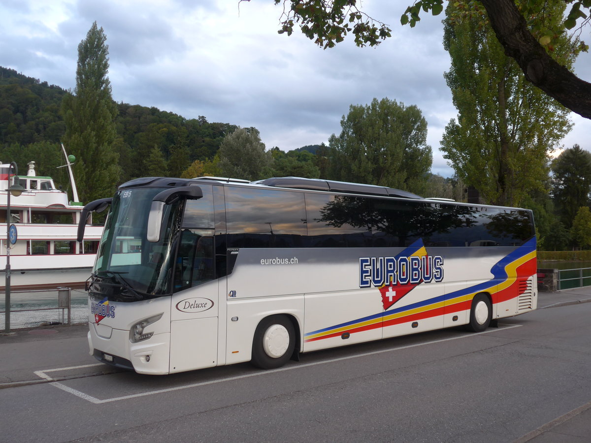 (184'761) - Eurobus, Bern - Nr. 5/BE 379'905 - VDL am 12. September 2017 bei der Schiffl�ndte Thun