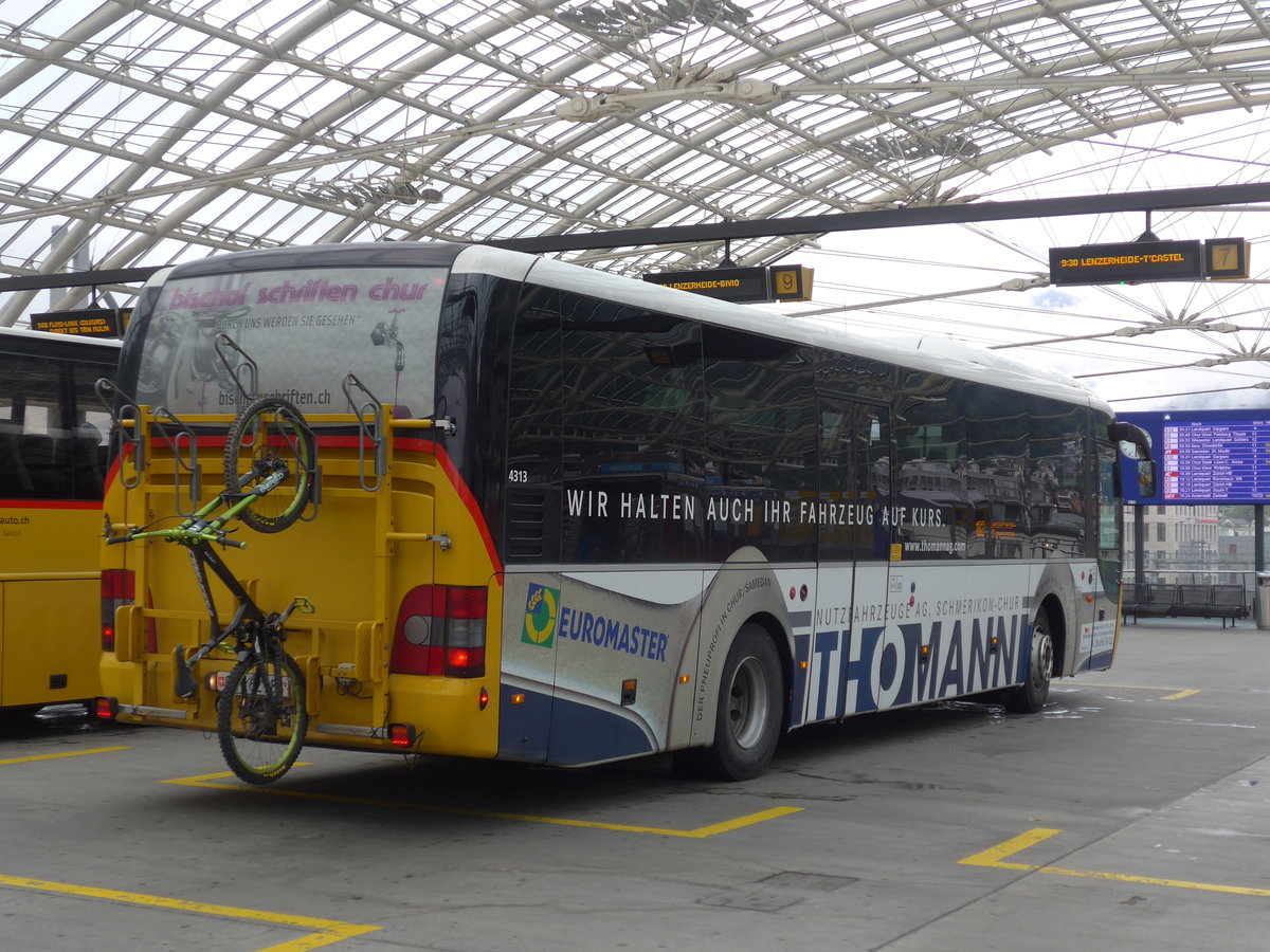 (184'795) - PostAuto Graub�nden - GR 162'988 - MAN am 16. September 2017 in Chur, Postautostation