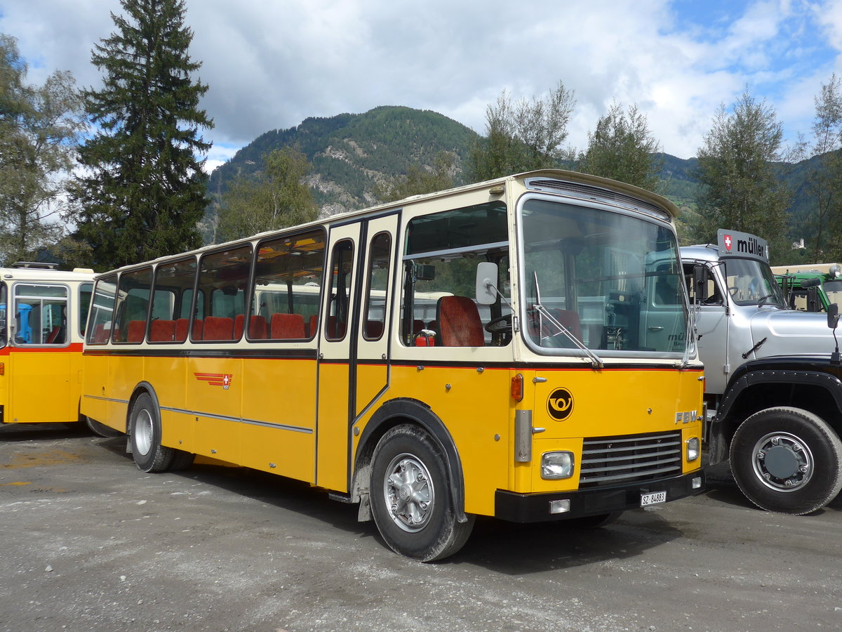 (184'991) - Wittig, N�rensdorf - SZ 84'883 - FBW/FHS (ex Tiemann, Oetwil Nr. 6; ex B�tra, Birr Nr. 28; ex Autocca, Visp; ex P 24'186) am 16. September 2017 in Cazis, B�ndner Arena