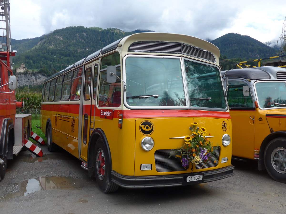 (185'020) - Fischer, Basel - Nr. 21/BS 5440 - FBW/Gangloff (ex B�tra, Birr Nr. 21; ex P 24'160) am 16. September 2017 in Cazis, B�ndner Arena