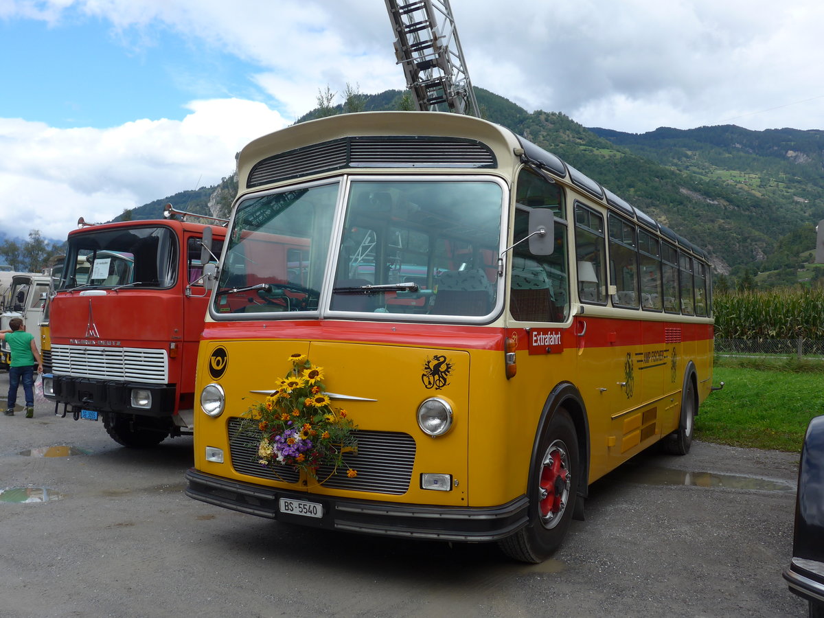 (185'022) - Fischer, Basel - Nr. 21/BS 5440 - FBW/Gangloff (ex B�tra, Birr Nr. 21; ex P 24'160) am 16. September 2017 in Cazis, B�ndner Arena