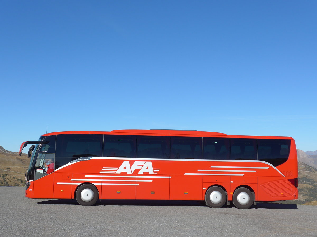 (185'616) - Aus der Schweiz: AFA Adelboden - Nr. 16/BE 21'181 - Setra am 29. September 2017 auf dem Port d'Envalira, 2408 Meter �ber Meer