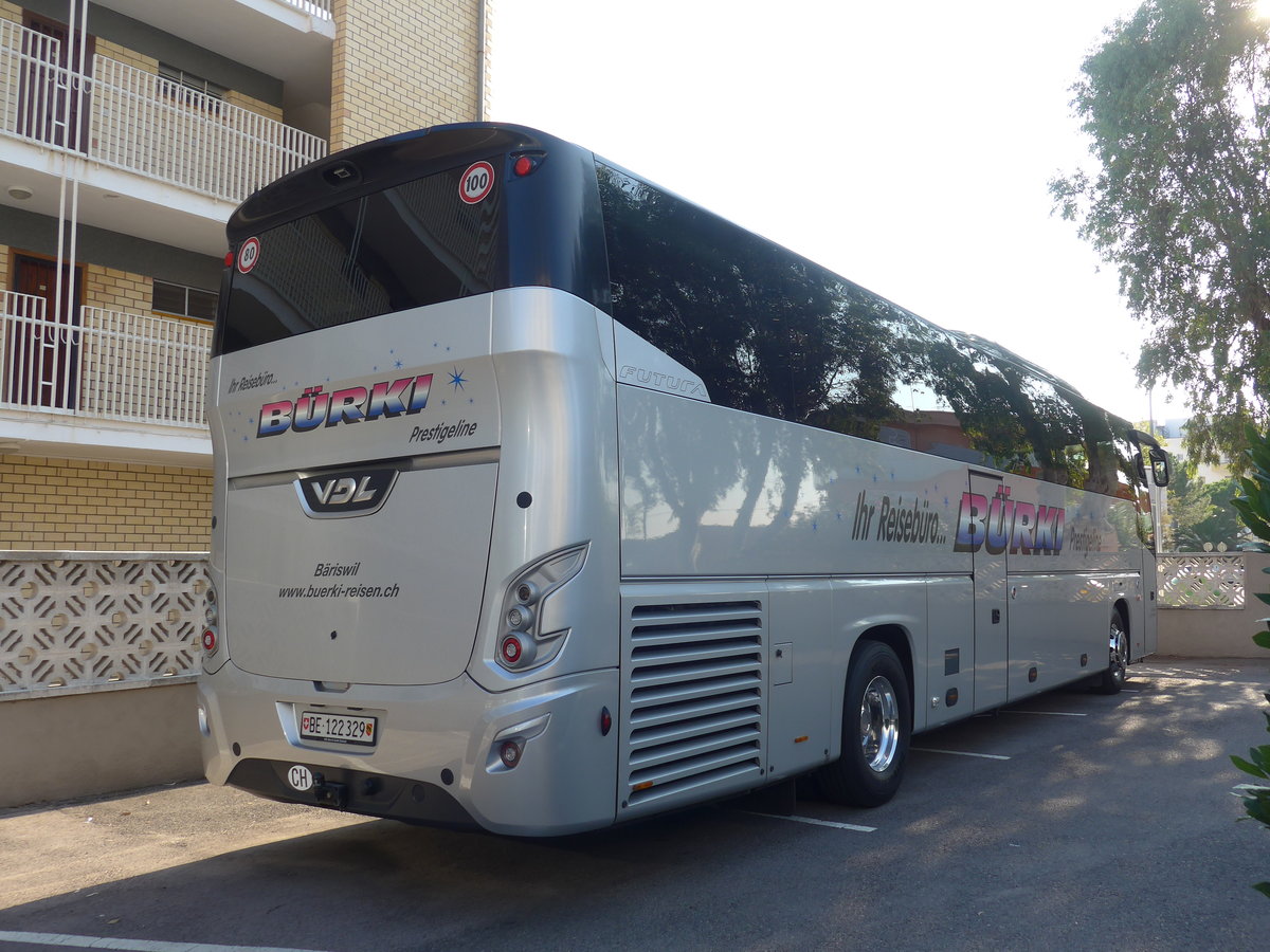 (185'681) - Aus der Schweiz: B�rki, B�riswil - Nr. 2/BE 122'329 - VDL am 29. September 2017 in Roses, Hotels Meditter�neo