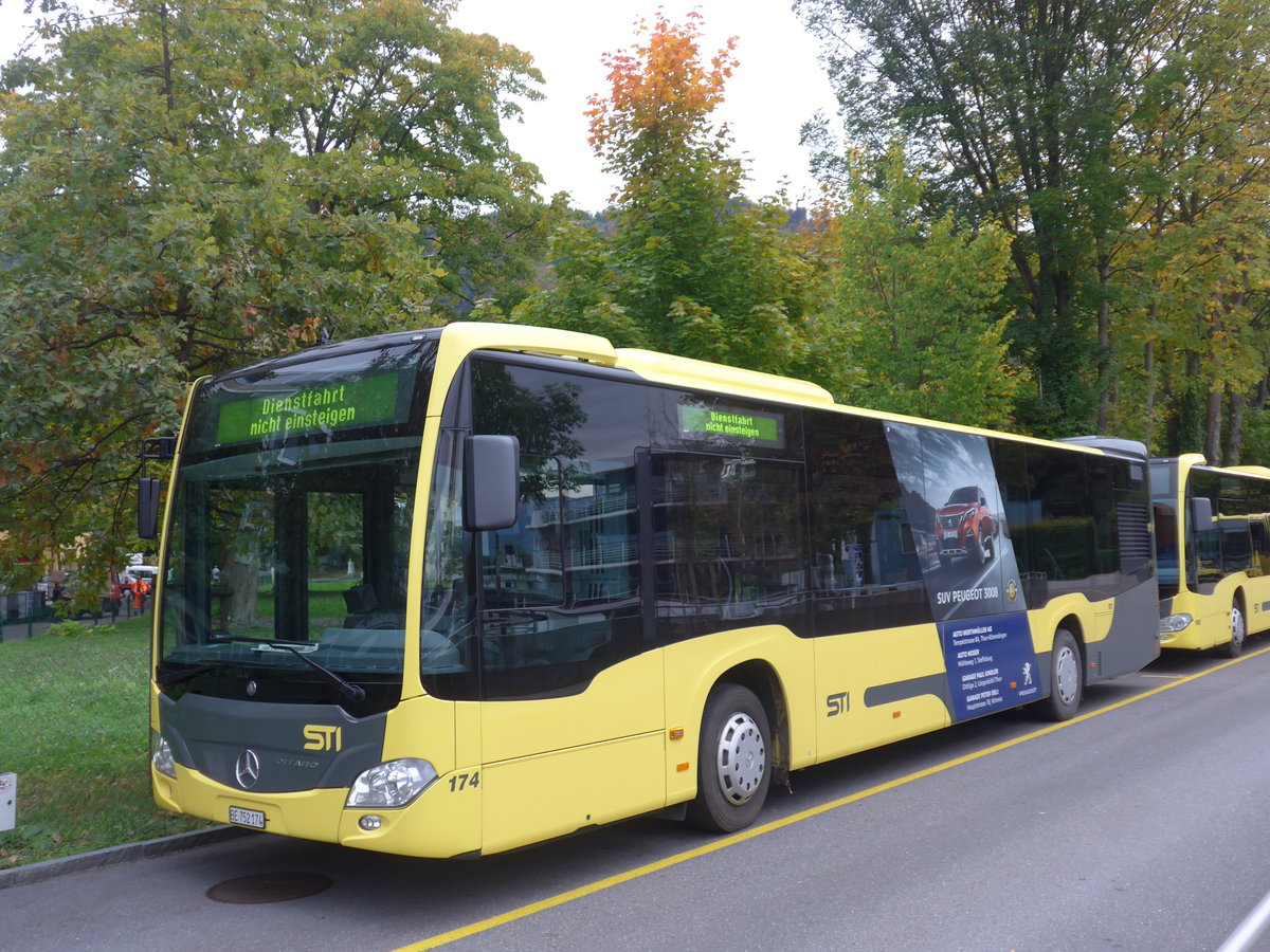 (185'744) - STI Thun - Nr. 174/BE 752'174 - Mercedes am 2. Oktober 2017 bei der Schiffl�ndte Thun