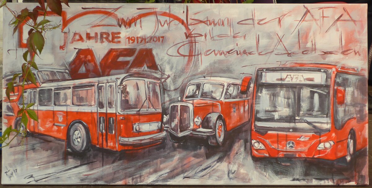 (185'799) - Ein Bild als Geschenk der Gemeinde Adelboden an die AFA zum 100 Jahre Jubil�um am 8. Oktober 2017 in Adelboden