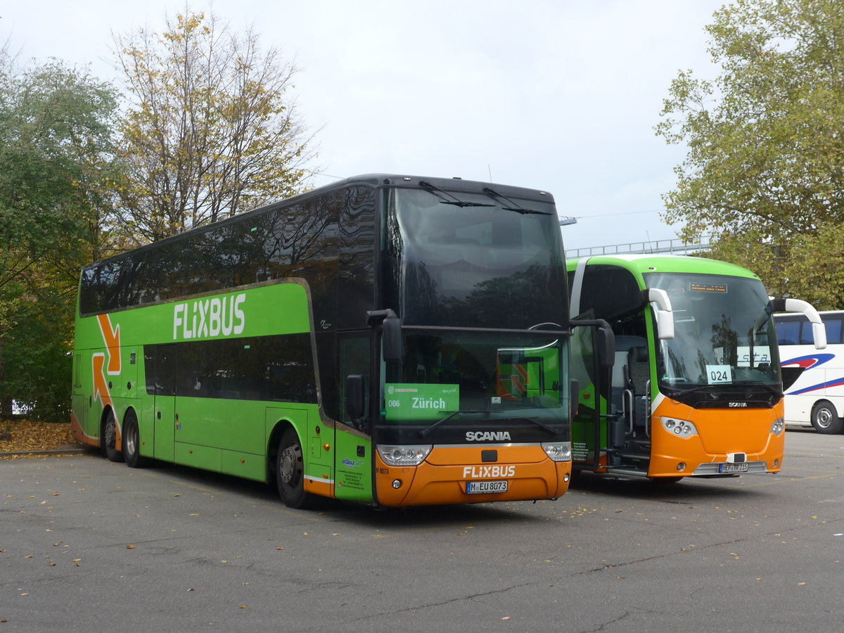 (186'153) - Aus Deutschland: Albus, M�nchen - Nr. M8073/M-EU 8073 - Scania am 27. Oktober 2017 in Z�rich, Sihlquai
