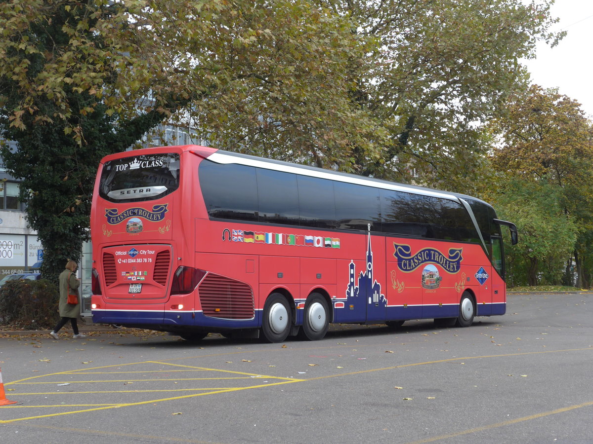 (186'157) - Meier, Z�rich - ZH 301'569 - Setra am 27. Oktober 2017 in Z�rich, Sihlquai