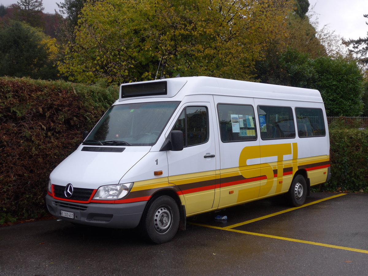 (186'261) - STI Thun - Nr. 1/BE 300'401 - Mercedes am 6. November 2017 bei der Schiffl�ndte Thun