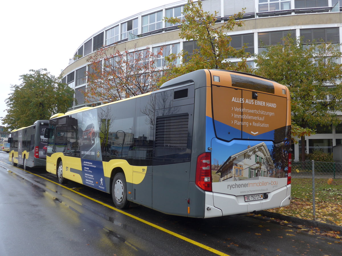 (186'265) - STI Thun - Nr. 174/BE 752'174 - Mercedes am 6. November 2017 bei der Schiffl�ndte Thun
