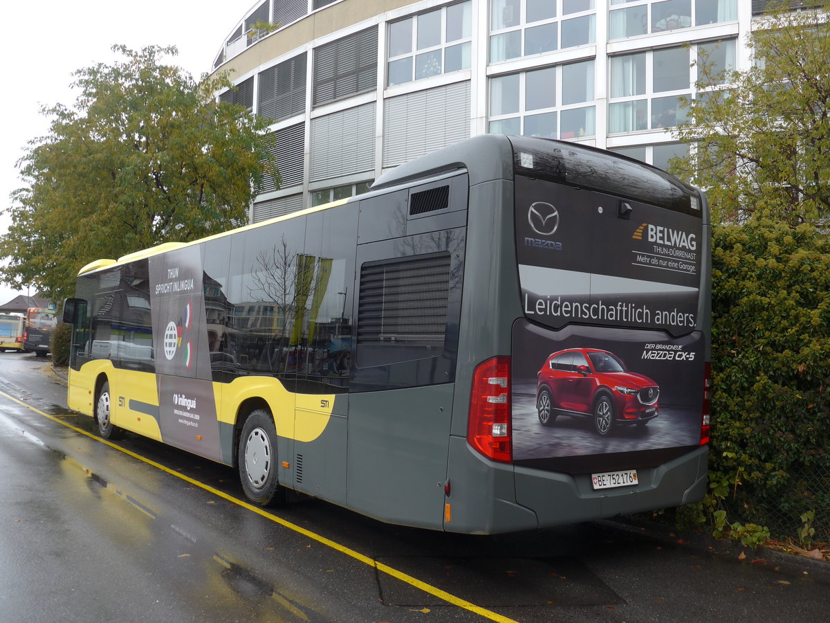 (186'266) - STI Thun - Nr. 176/BE 752'176 - Mercedes am 6. November 2017 bei der Schiffl�ndte Thun