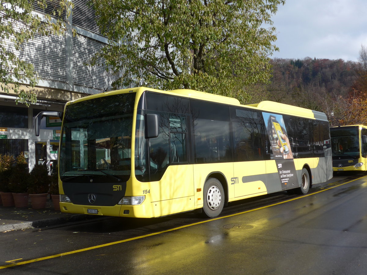 (186'568) - STI Thun - Nr. 154/BE 801'154 - Mercedes am 19. November 2017 bei der Schiffl�ndte Thun