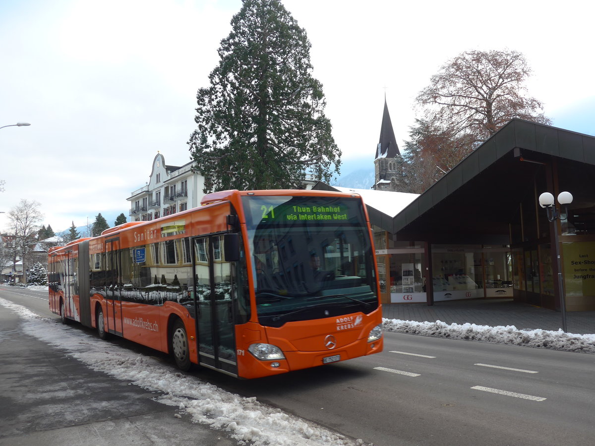 (186'765) - STI Thun - Nr. 171/BE 752'171 - Mercedes am 3. Dezember 2017 in Interlaken, H�heweg