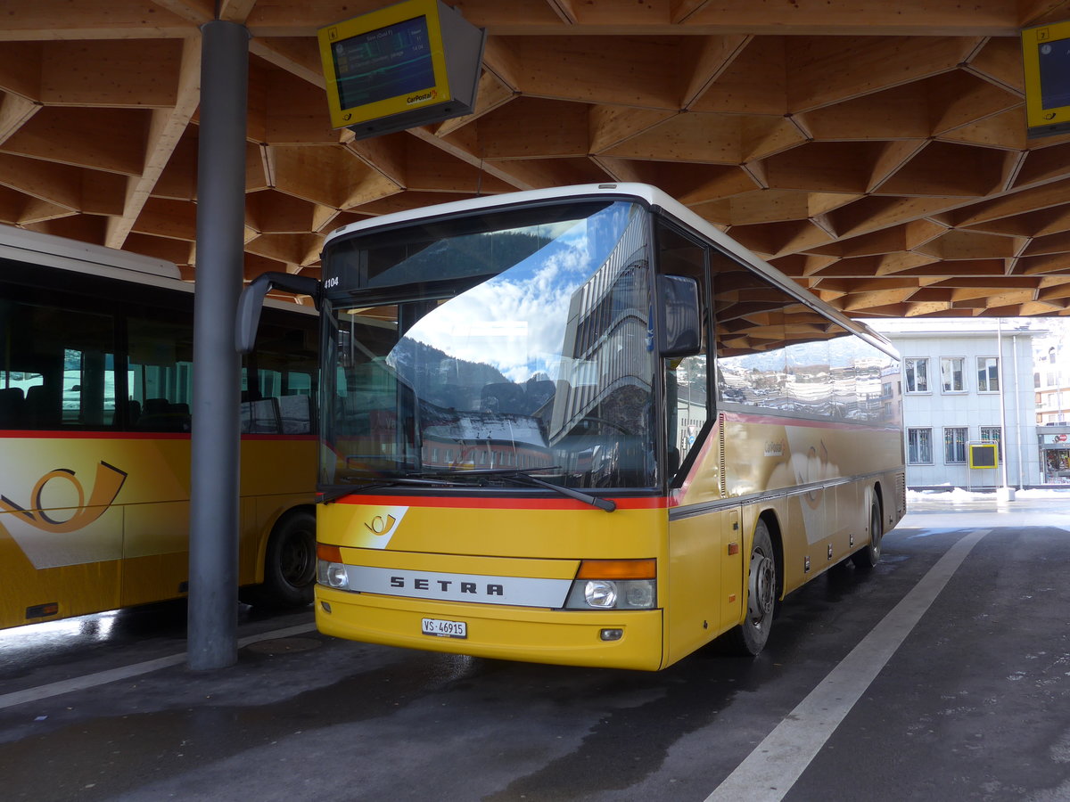 (187'003) - TRD, Savi�se - VS 46'915 - Setra (ex Dubuis, Savi�se) am 17. Dezember 2017 beim Bahnhof Sion