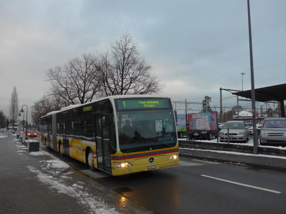(187'109) - STI Thun - Nr. 134/BE 801'134 - Mercedes am 18. Dezember 2017 bei der Schiffl�ndte Thun