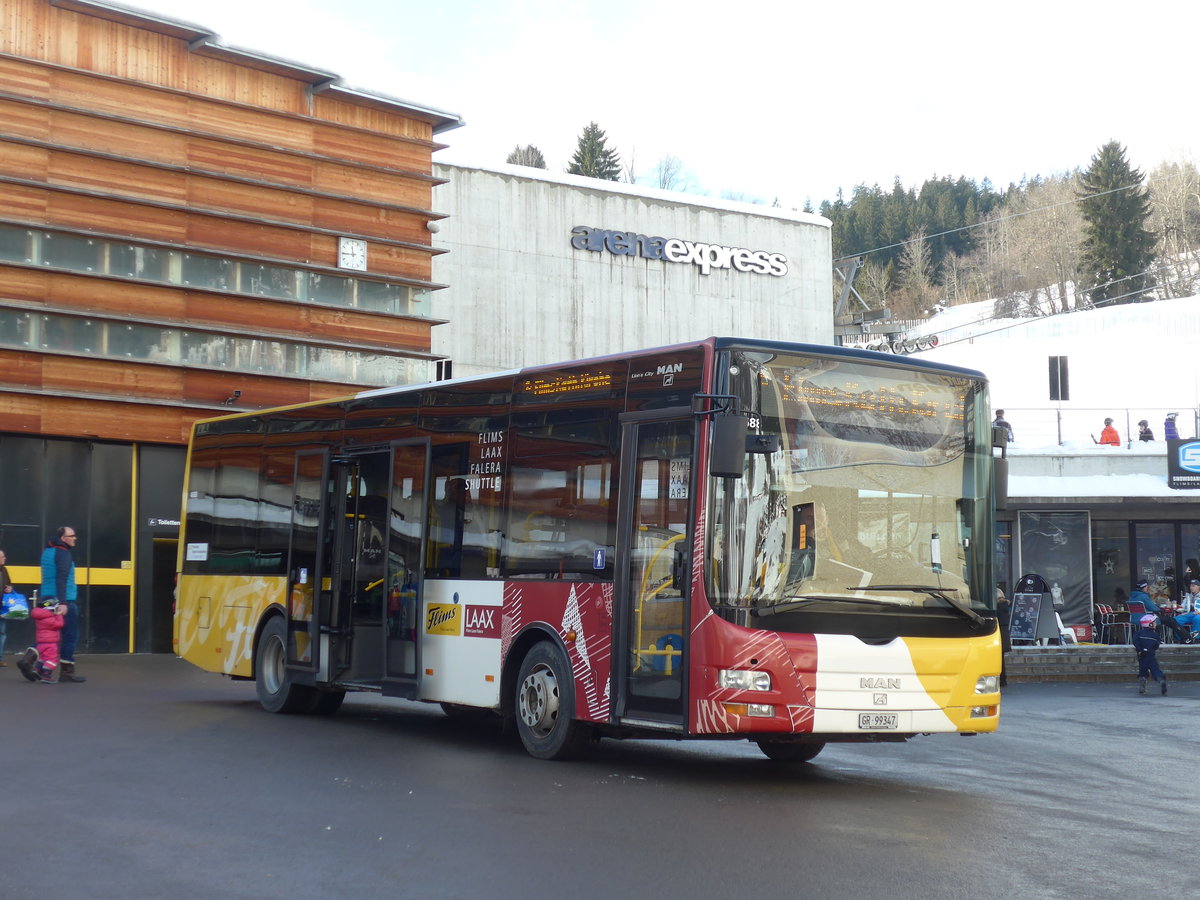 (187'389) - Stuppan, Flims - GR 99'347 - MAN/G�ppel am 26. Dezember 2017 in Flims, Bergbahnen